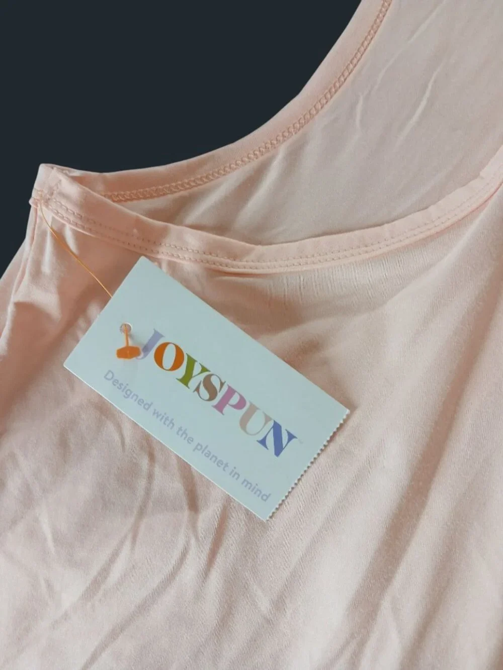 JoySpun Womens Peach Jungle Print Tank Top Shorts Pajamas XL Recycled Poly NWT - Picture 6 of 14